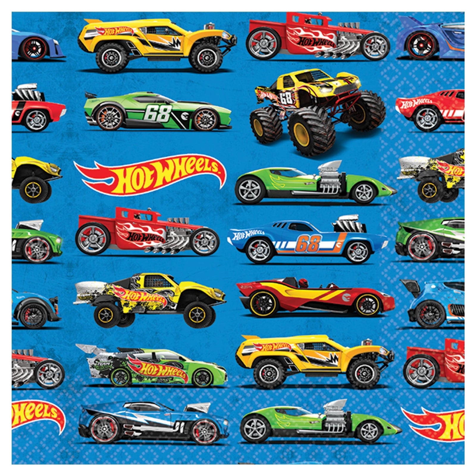 Amscan BIRTHDAY: JUVENILE Hot Wheels Wild Racer™ Beverage Napkins