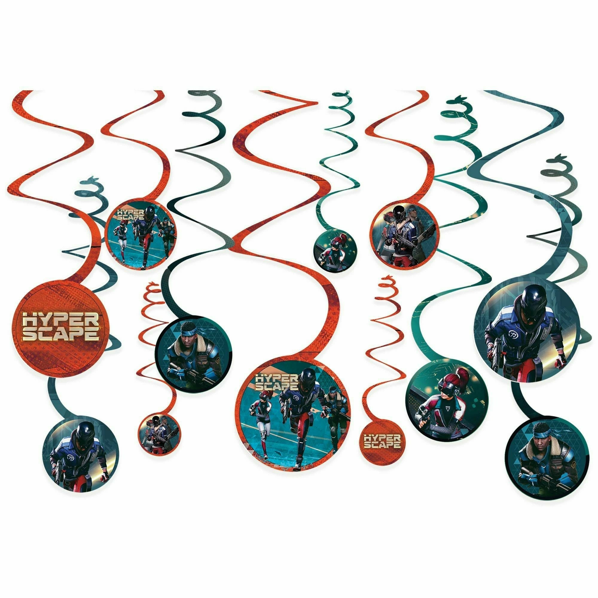 Amscan BIRTHDAY: JUVENILE Hyper Scape Spiral Decorations