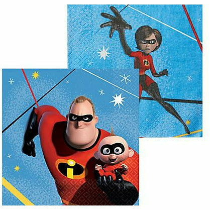 Amscan BIRTHDAY: JUVENILE Incredibles 2 Beverage Napkins 16ct