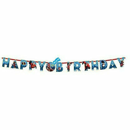 Amscan BIRTHDAY: JUVENILE Incredibles 2 Birthday Banner Kit