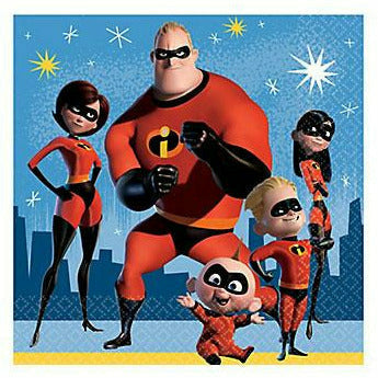 Amscan BIRTHDAY: JUVENILE Incredibles 2 Lunch Napkins 16ct
