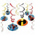 Amscan BIRTHDAY: JUVENILE Incredibles 2 Swirl Decorations 12ct