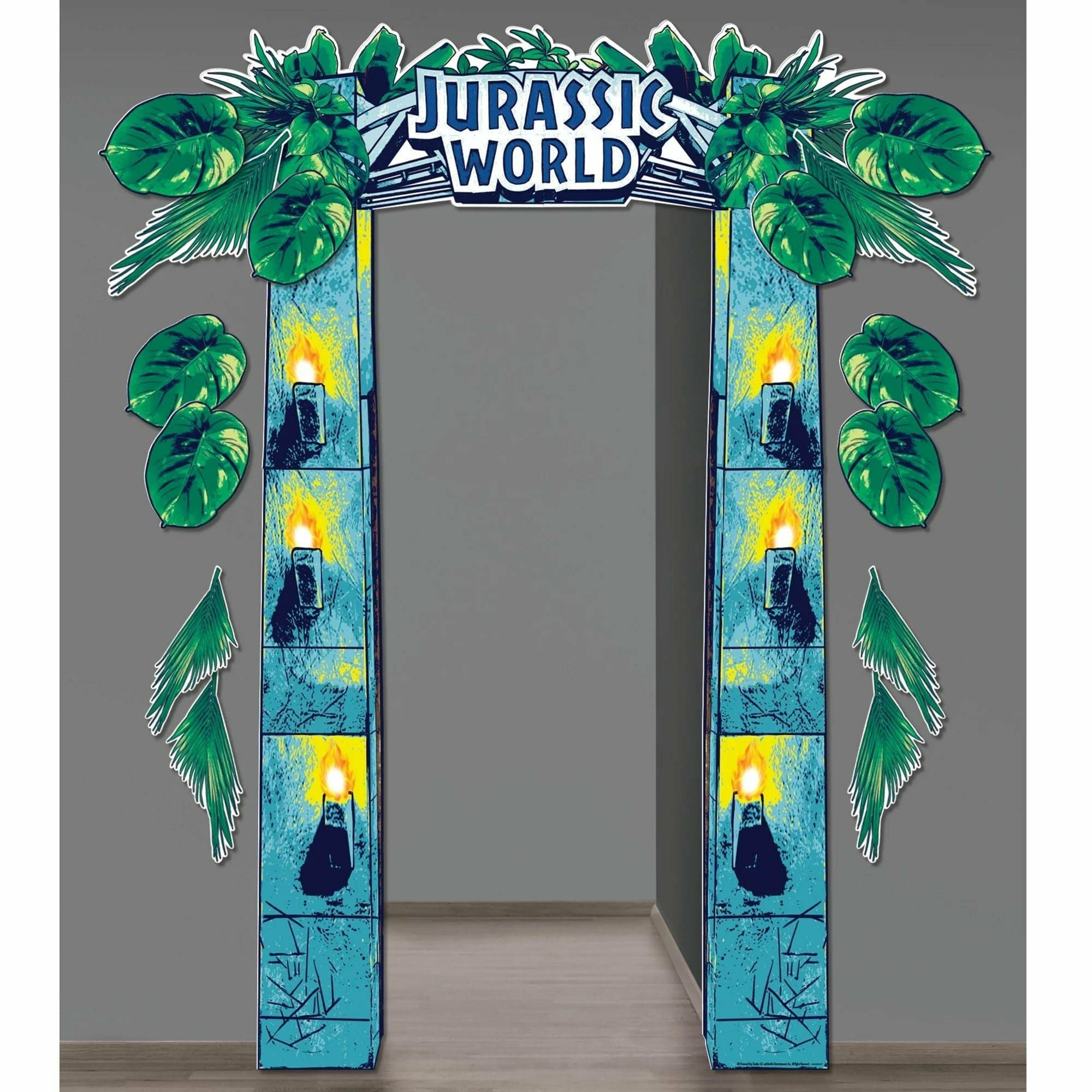 Amscan BIRTHDAY: JUVENILE Jurassic World Into the Wild Deluxe Doorway Entry