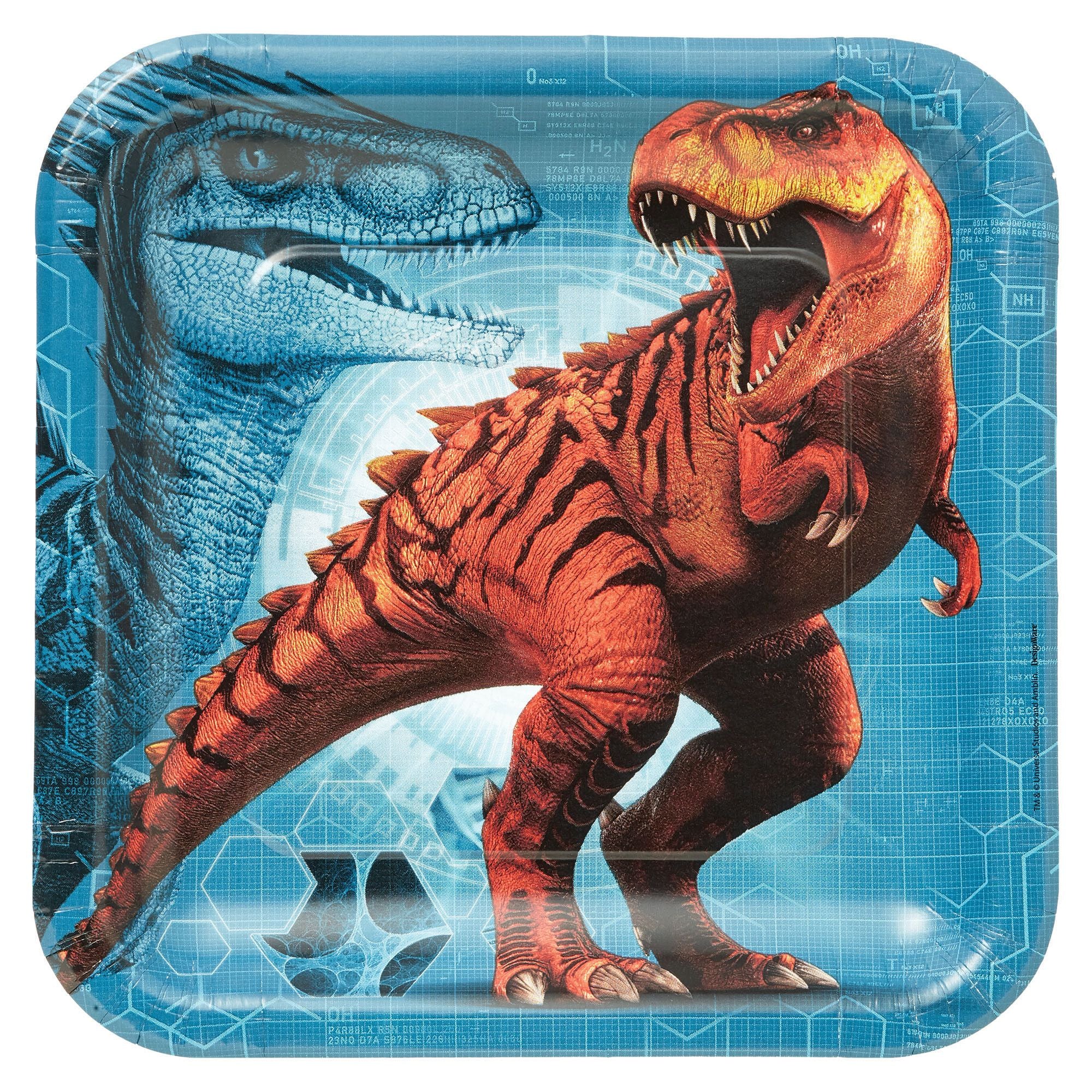 Amscan BIRTHDAY: JUVENILE Jurassic World™ Square Plates