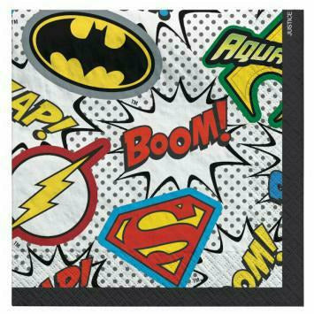 Amscan BIRTHDAY: JUVENILE JUSTICE LEAGUE BEVERAGE NAPKINS