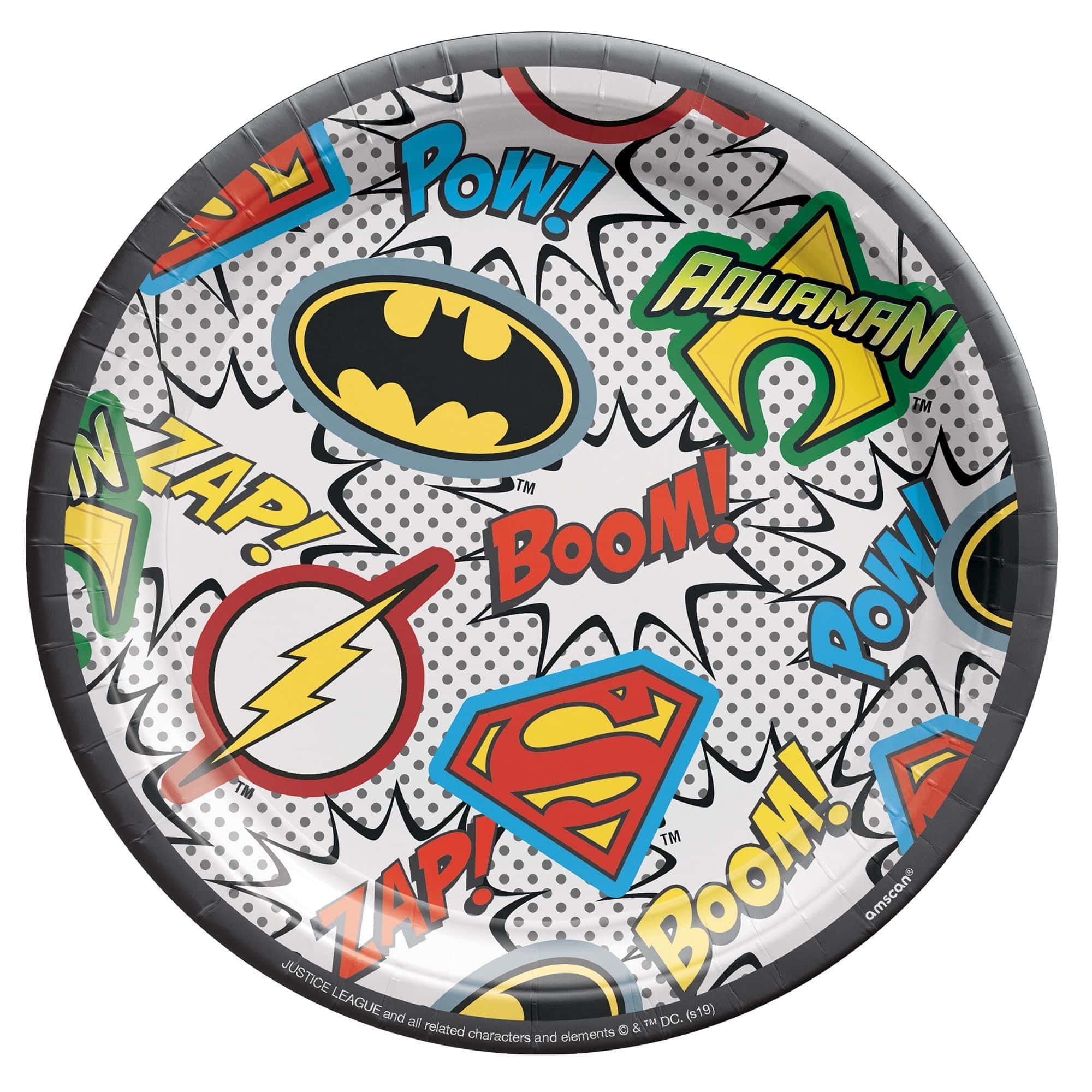 Amscan BIRTHDAY: JUVENILE Justice League Heroes Unite™ 7" Round Plates