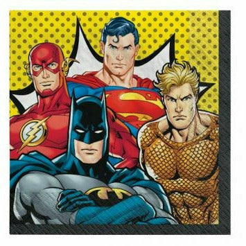 Amscan BIRTHDAY: JUVENILE Justice League Heroes Unite Luncheon Napkins