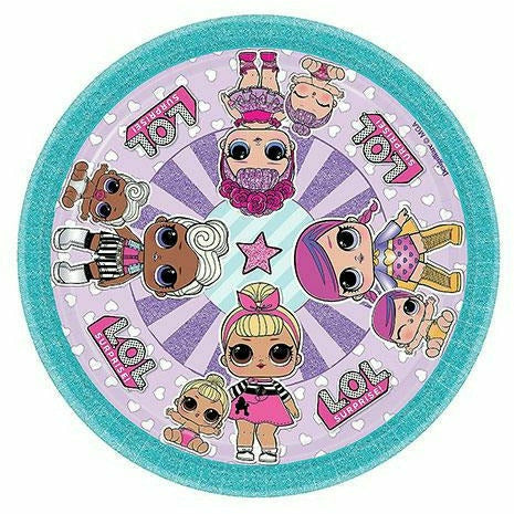 Amscan BIRTHDAY: JUVENILE L.O.L. Surprise! Dessert Plates 8ct