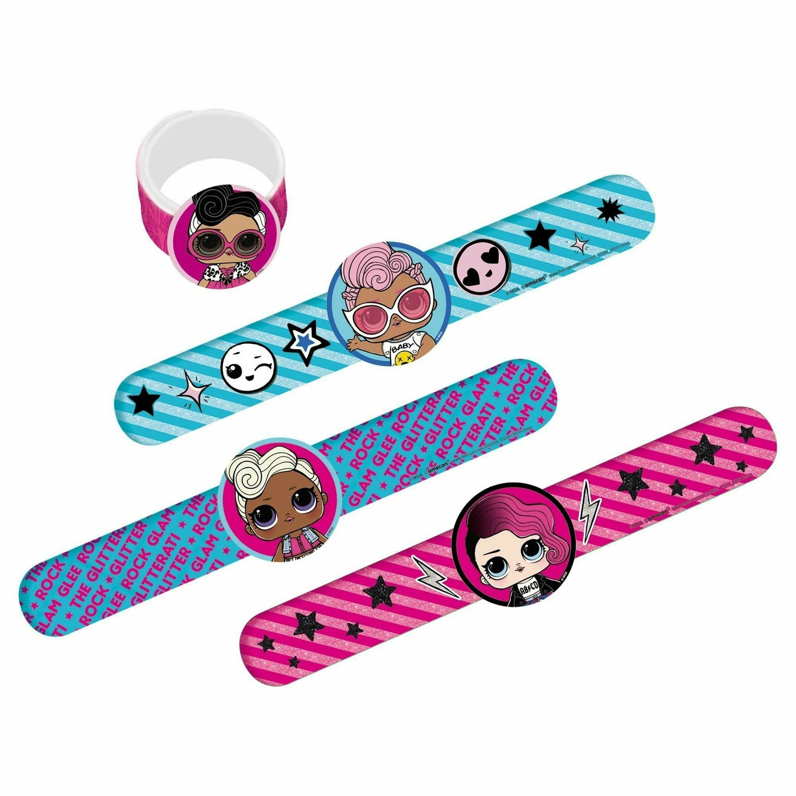 Amscan BIRTHDAY: JUVENILE LOL Surprise, Together 4 Eva! Slap Bracelets