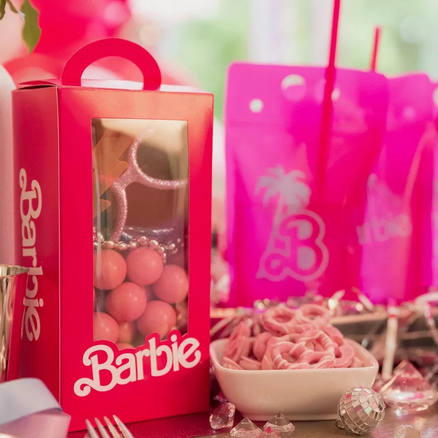 Barbie Bag,Carrier Bag,Pink Plastic Barbie,Party Favor,Birthday