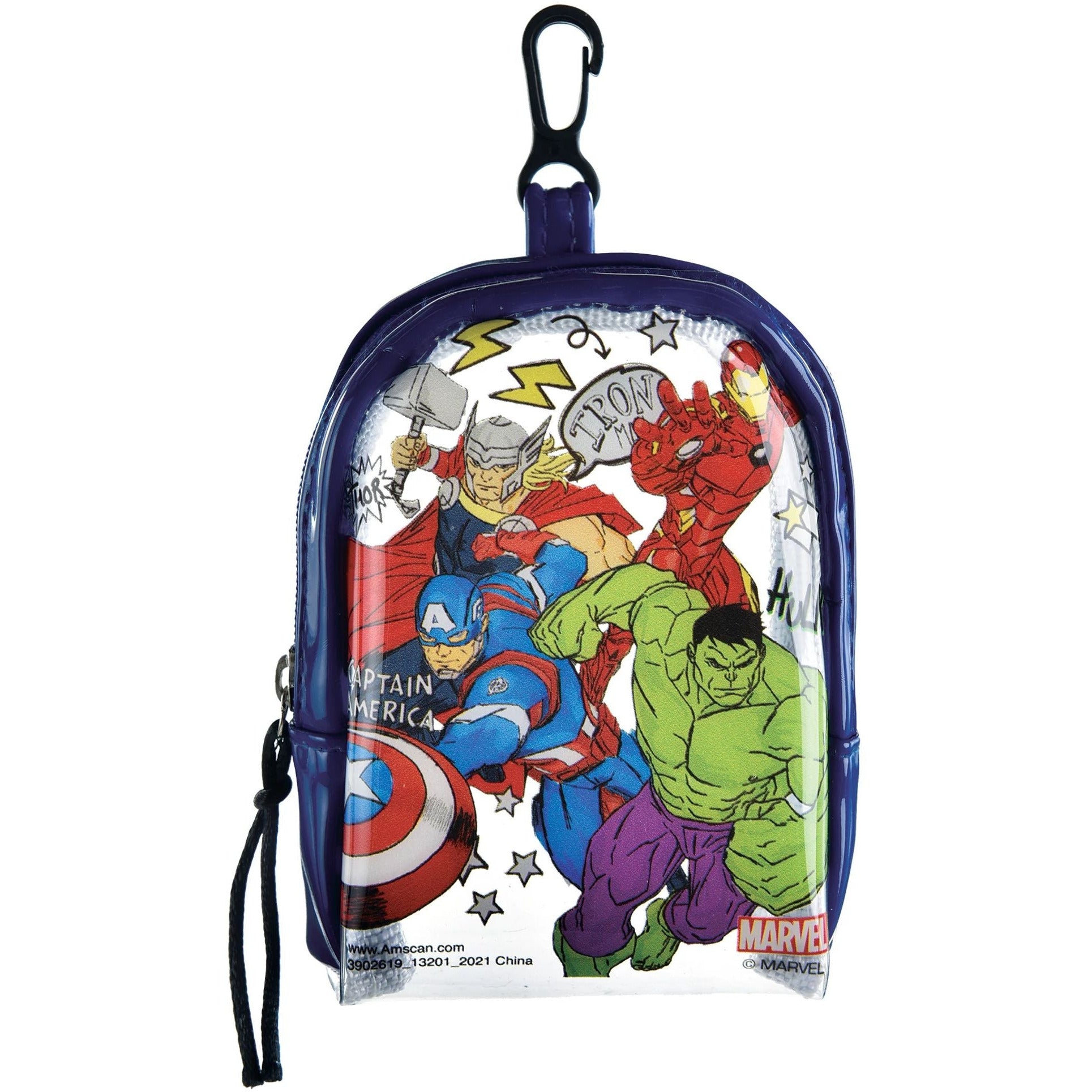 Amscan BIRTHDAY: JUVENILE Marvel Avengers Backpack Clip