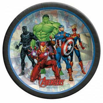 Amscan BIRTHDAY: JUVENILE Marvel Avengers Powers Unite 7" Round Plates