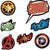 Amscan BIRTHDAY: JUVENILE Marvel Avengers Powers Unite Vinyl Decorations