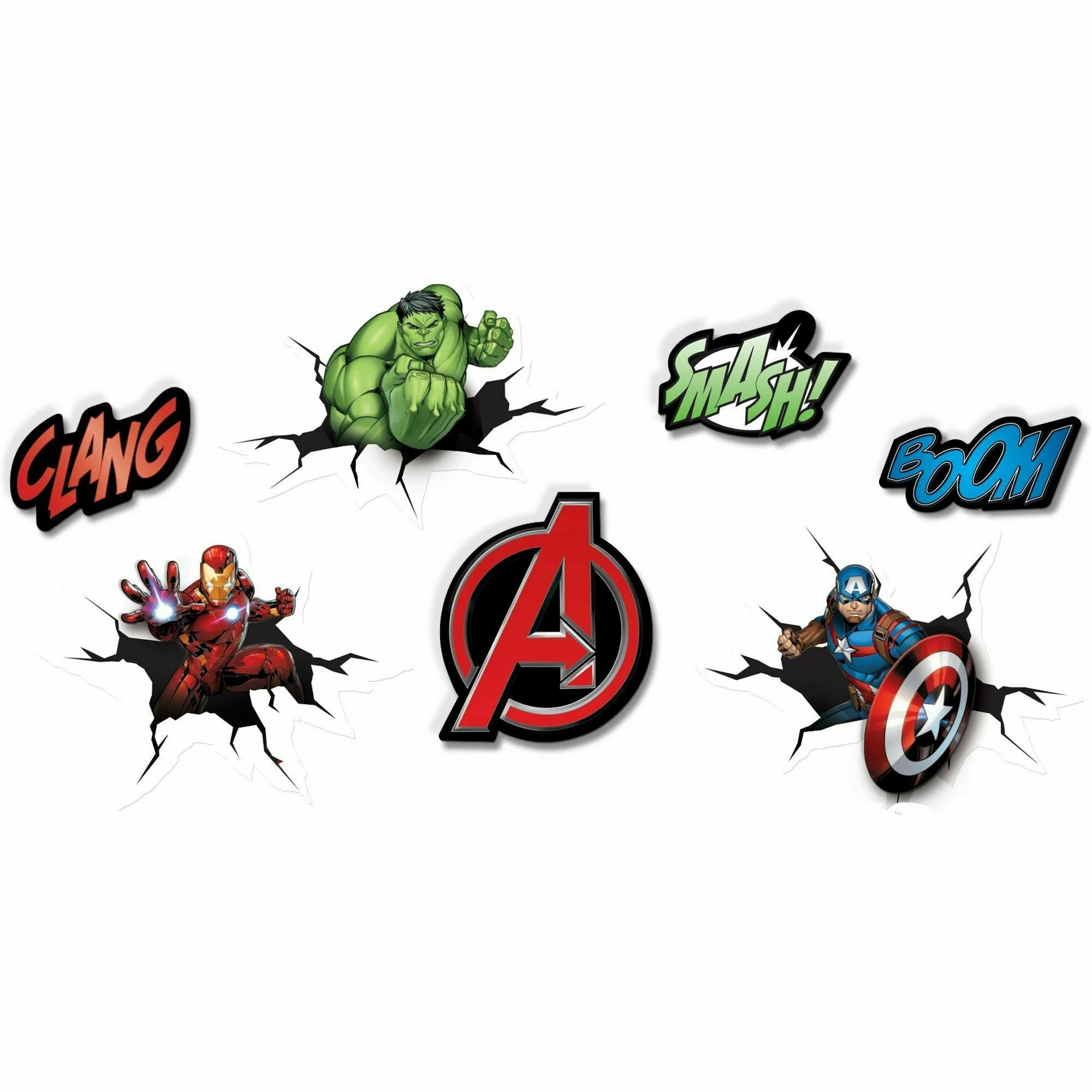 Amscan BIRTHDAY: JUVENILE Marvel Avengers Powers Unite Wall Decorations