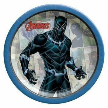 Amscan BIRTHDAY: JUVENILE Marvel Powers Unite Black Panther Dessert Plates 8ct