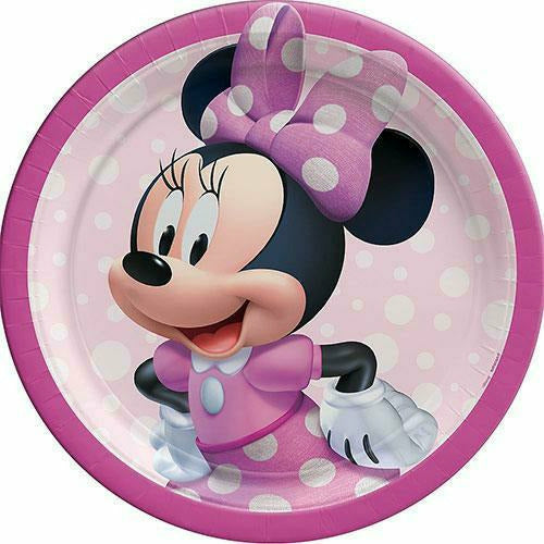 Amscan BIRTHDAY: JUVENILE Minnie Mouse Forever Lunch Plates 8ct