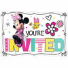 Amscan BIRTHDAY: JUVENILE Minnie Mouse Invitations 8ct