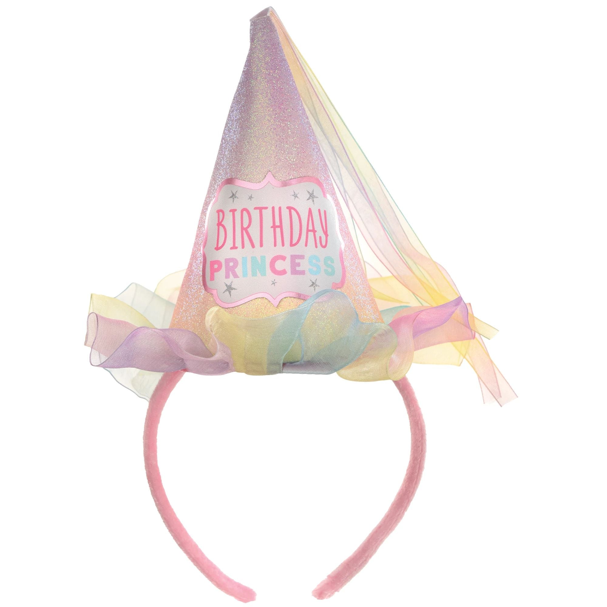 Amscan BIRTHDAY: JUVENILE Pastel Party Cone Hat Headband