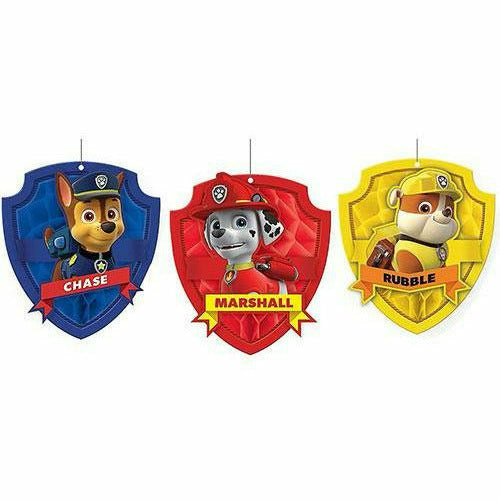 Amscan BIRTHDAY: JUVENILE PAW Patrol Honeycomb Balls 3ct