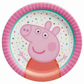 Amscan BIRTHDAY: JUVENILE Peppa Pig Confetti Party 7" Round Plate