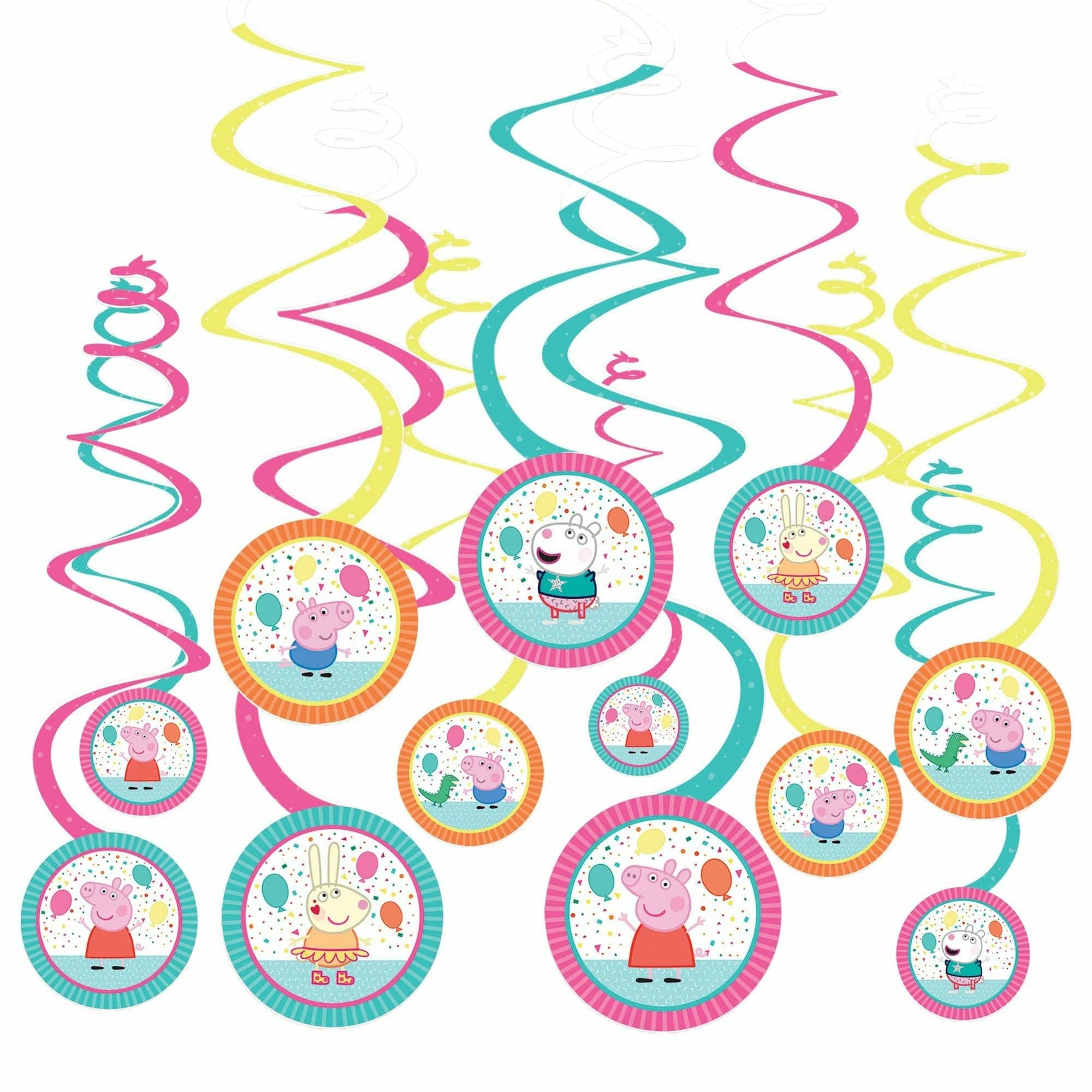 Amscan BIRTHDAY: JUVENILE Peppa Pig Confetti Party Spiral Decoration