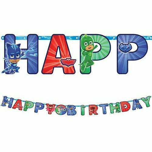 Amscan BIRTHDAY: JUVENILE PJ Masks Birthday Banner Kit