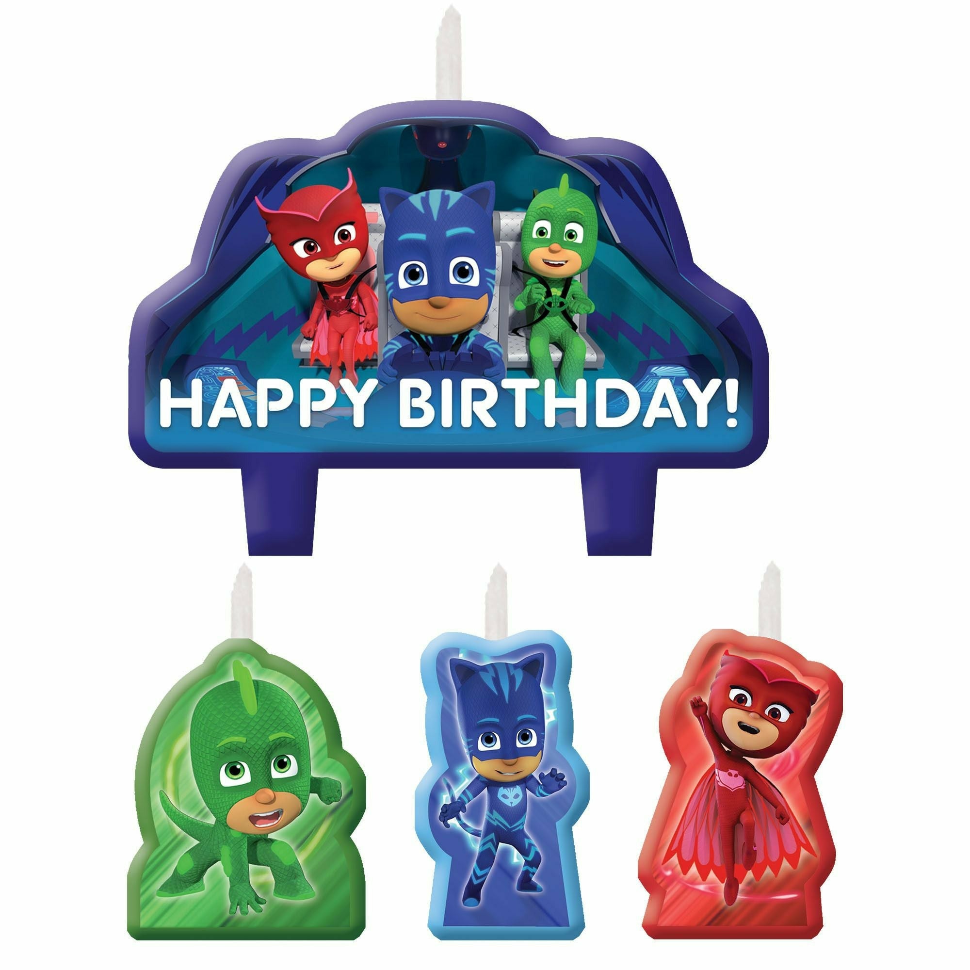 Amscan BIRTHDAY: JUVENILE PJ Masks Birthday Candle Set