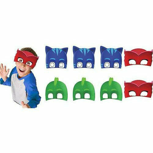 Amscan BIRTHDAY: JUVENILE PJ Masks Masks 8ct