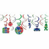 Amscan BIRTHDAY: JUVENILE PJ Masks Swirl Decorations 12ct