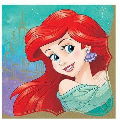 Amscan BIRTHDAY: JUVENILE Princess Ariel Lunch Napkins 16ct