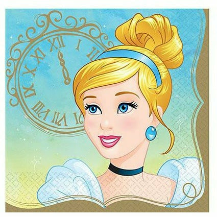 Amscan BIRTHDAY: JUVENILE Princess Cinderella Lunch Napkins 16ct