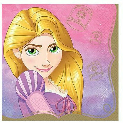 Amscan BIRTHDAY: JUVENILE Princess Rapunzel Lunch Napkins 16ct