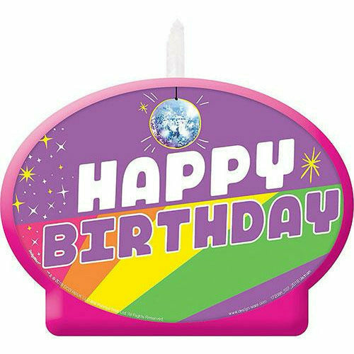 Amscan BIRTHDAY: JUVENILE Rainbow Butterfly Unicorn Kitty Birthday Candle