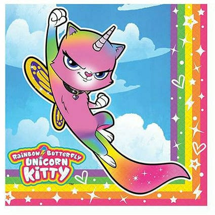  Birthday Party Supplies Super Kitties Includes The Super Kitties  Inspired Happy Birthday Banner - Cake Topper - 24 Cupcake Toppers - 16  Balloons : Grocery & Gourmet Food