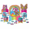 Amscan BIRTHDAY: JUVENILE Rainbow Butterfly Unicorn Kitty Table Decorating Kit 31pc