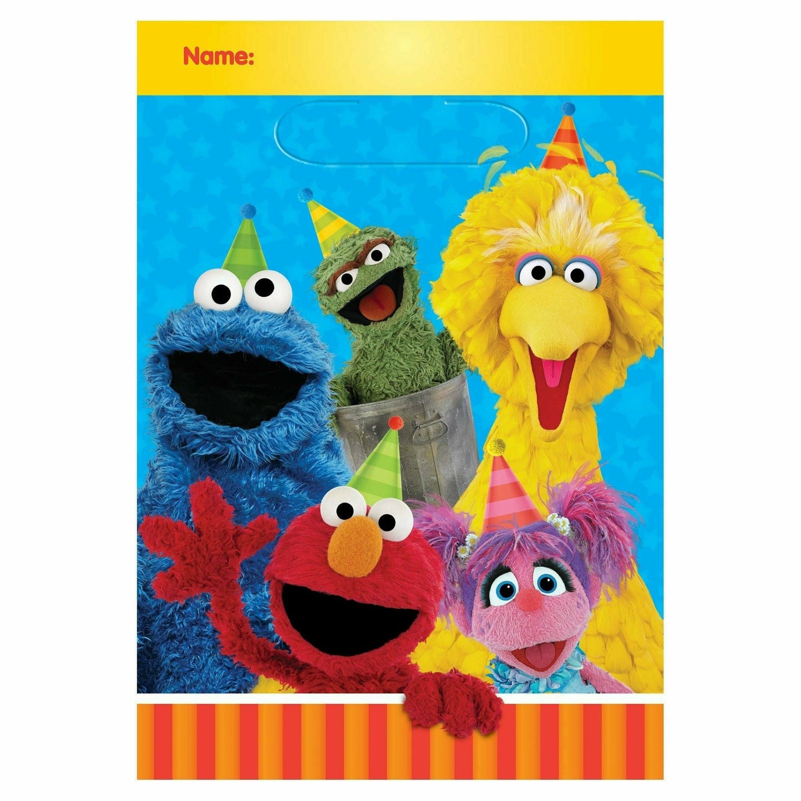 Amscan BIRTHDAY: JUVENILE Sesame Street Folded Loot Bags