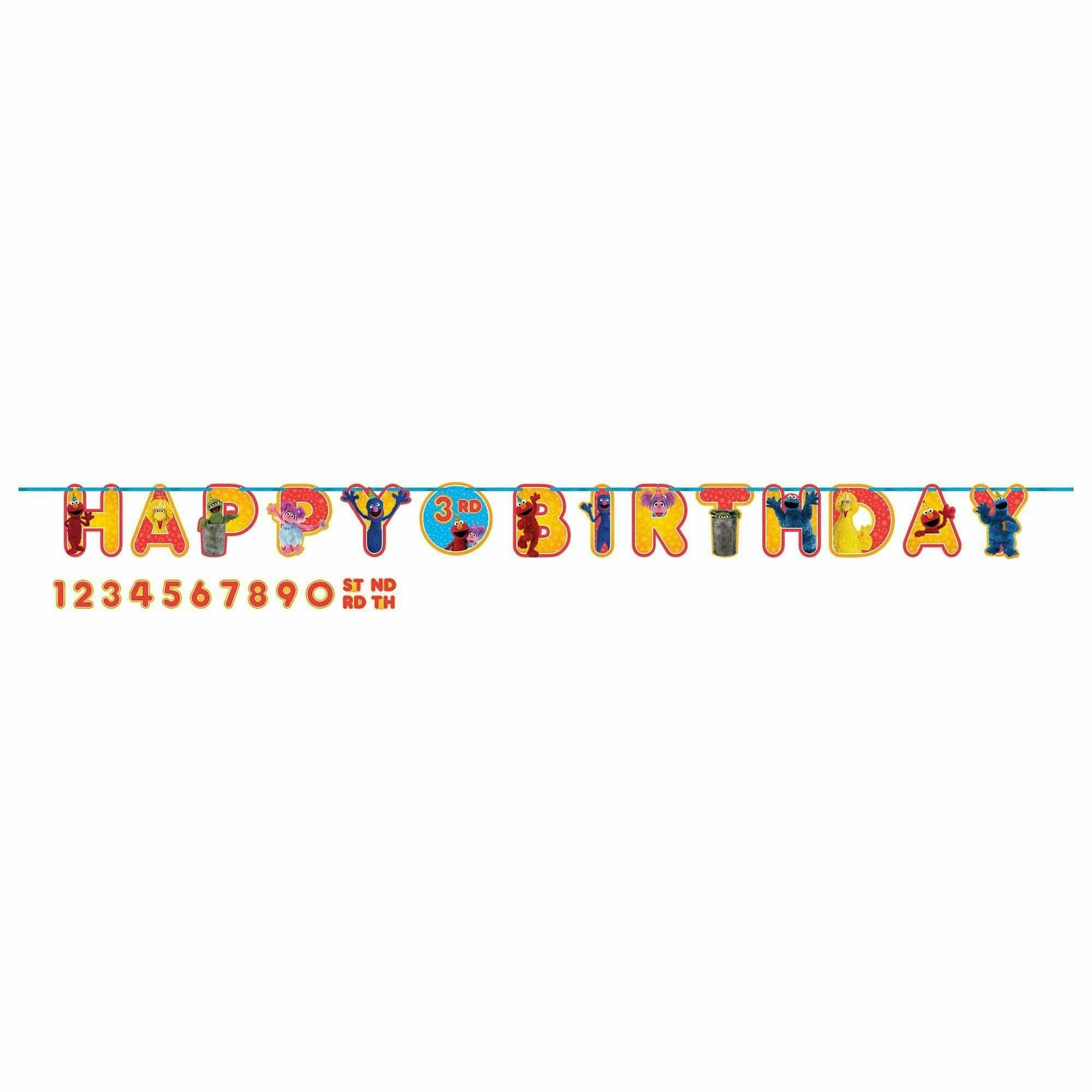 Amscan BIRTHDAY: JUVENILE Sesame Street Ribbon Letter Banner