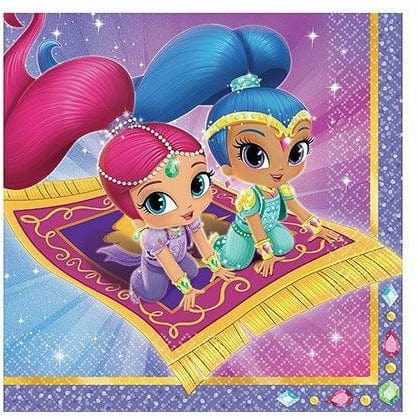 Amscan BIRTHDAY: JUVENILE Shimmer and Shine Lunch Napkins 16ct