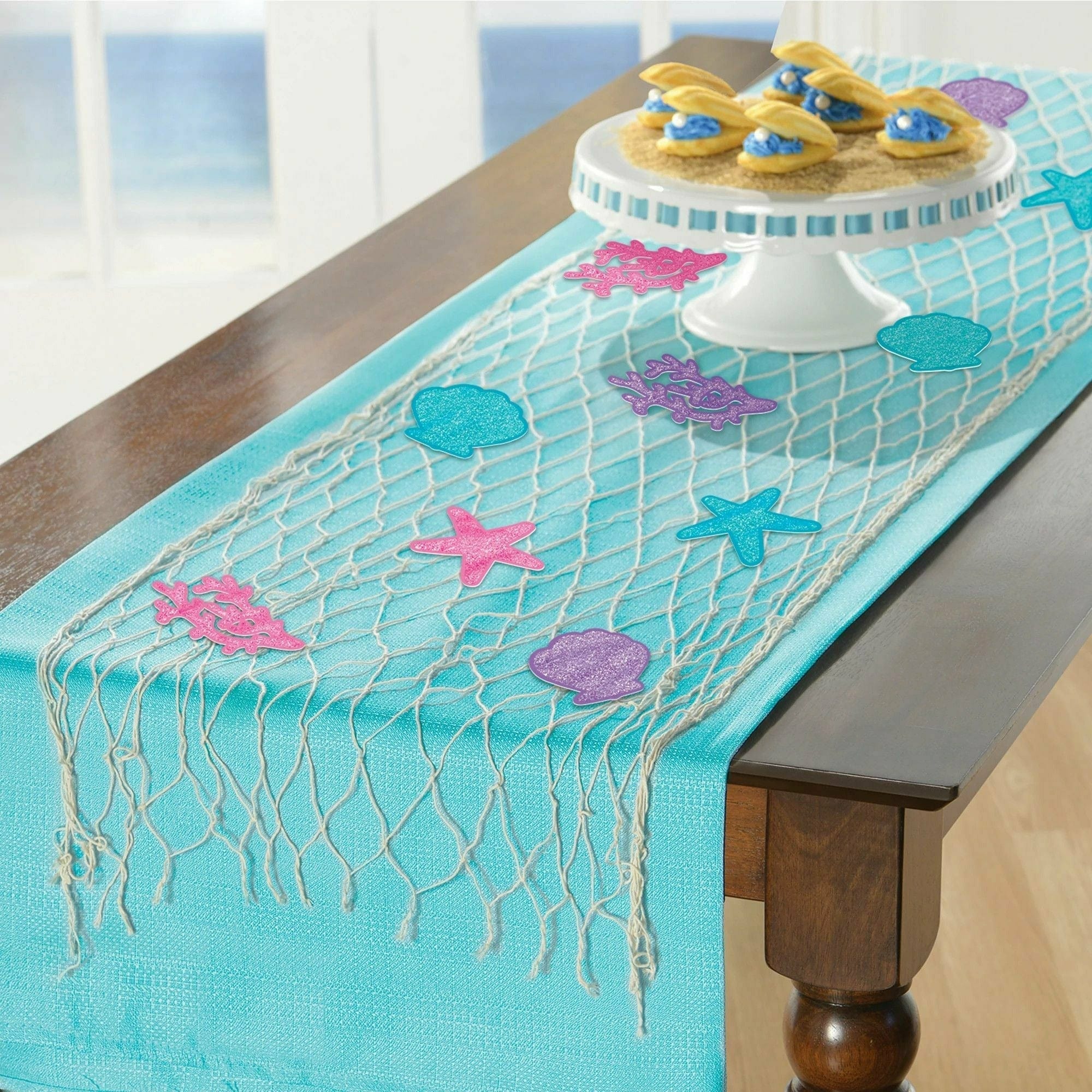 Amscan BIRTHDAY: JUVENILE Shimmering Mermaids Fish Net Decoration Kit