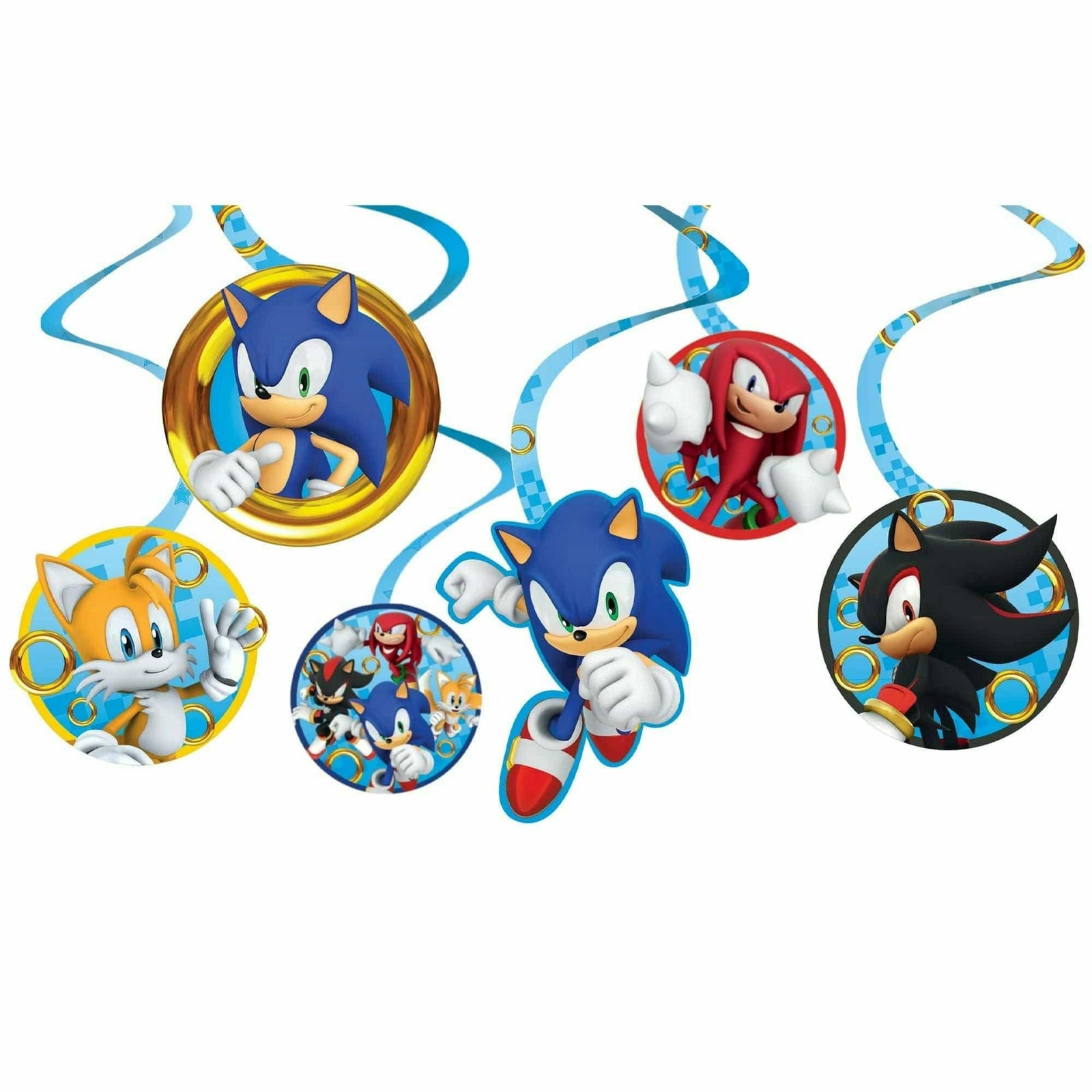 186pcs Sonic Birthday Party Supplies, Sonic Party Decorations, Includes  Sonic Theme Banner,Tablecloth,Plates,Napkins,Knives,Forks,Spoons,Cake
