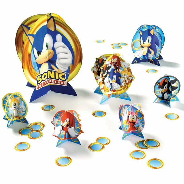 Sonic paper plates 20cm, 8 pcs.  Decorations \ Table decorations