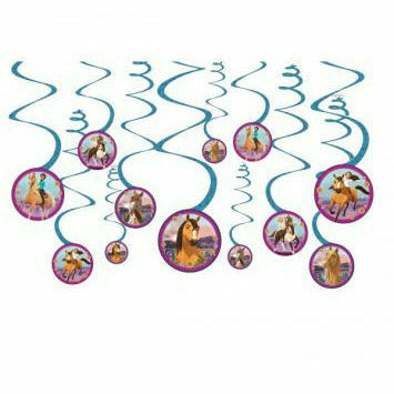 AMSCAN BIRTHDAY: JUVENILE Spirit Riding Free Swirl Decorations 12ct