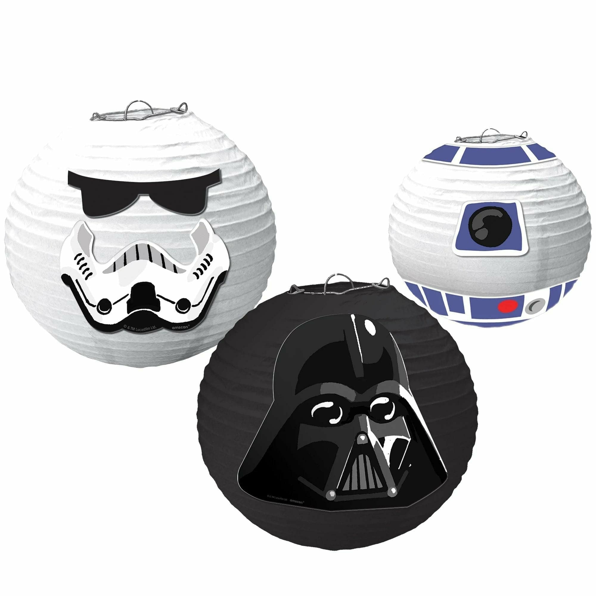 Amscan BIRTHDAY: JUVENILE Star Wars™ Galaxy of Adventures Paper Lanterns w/ Add On's