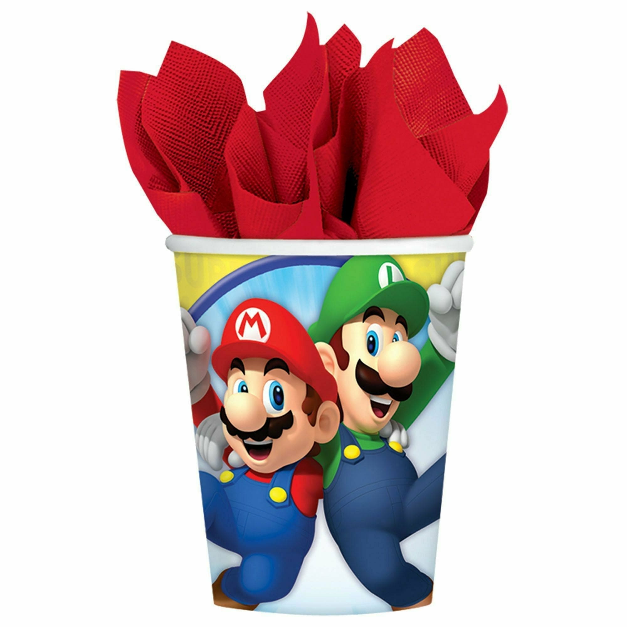 Amscan BIRTHDAY: JUVENILE Super Mario Brothers Cups, 9 oz.