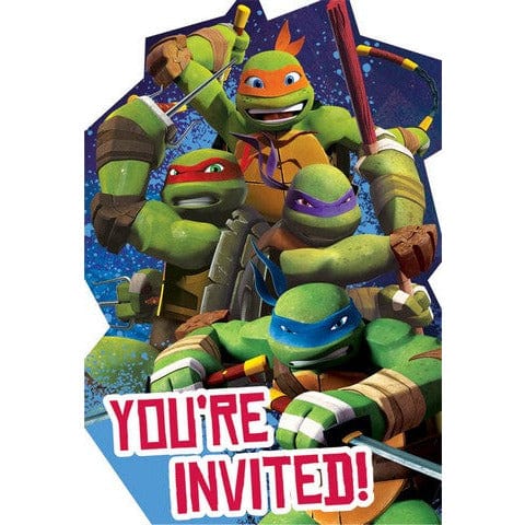 Amscan BIRTHDAY: JUVENILE Teenage Mutant Ninja Turtles Invitations