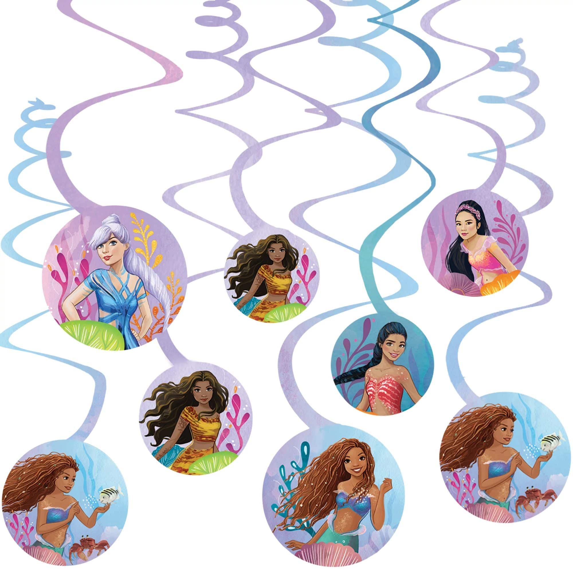 Amscan BIRTHDAY: JUVENILE The Little Mermaid Spiral Decorations