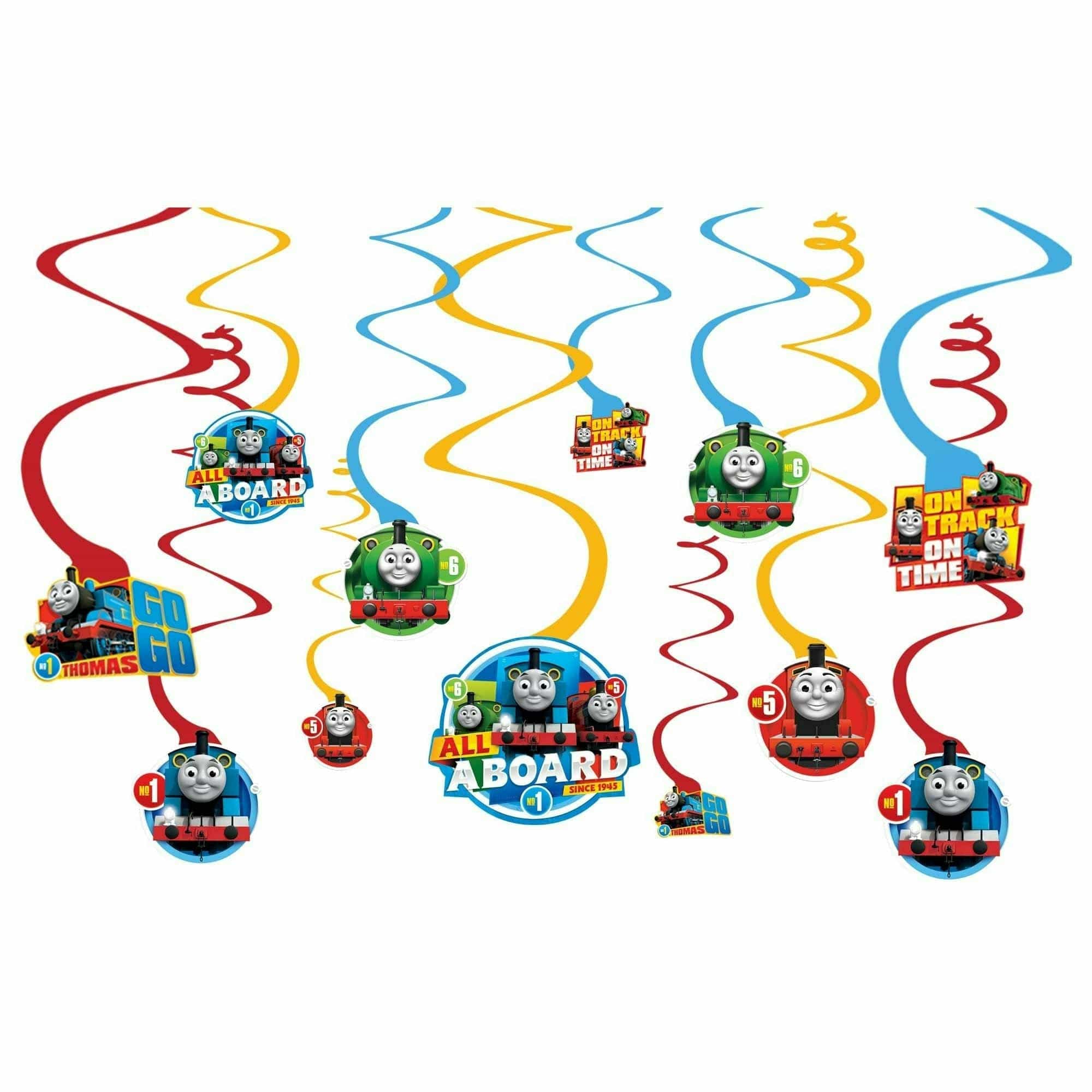 Amscan BIRTHDAY: JUVENILE Thomas All Aboard Swirl Value Pack