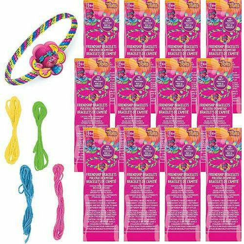 Trolls Friendship Bracelet Kits 12ct - Ultimate Party Super Stores
