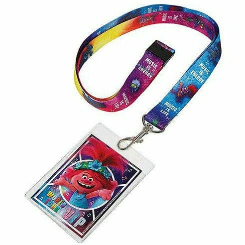 Amscan BIRTHDAY: JUVENILE Trolls World Tour Lanyards with Card Holders 4ct