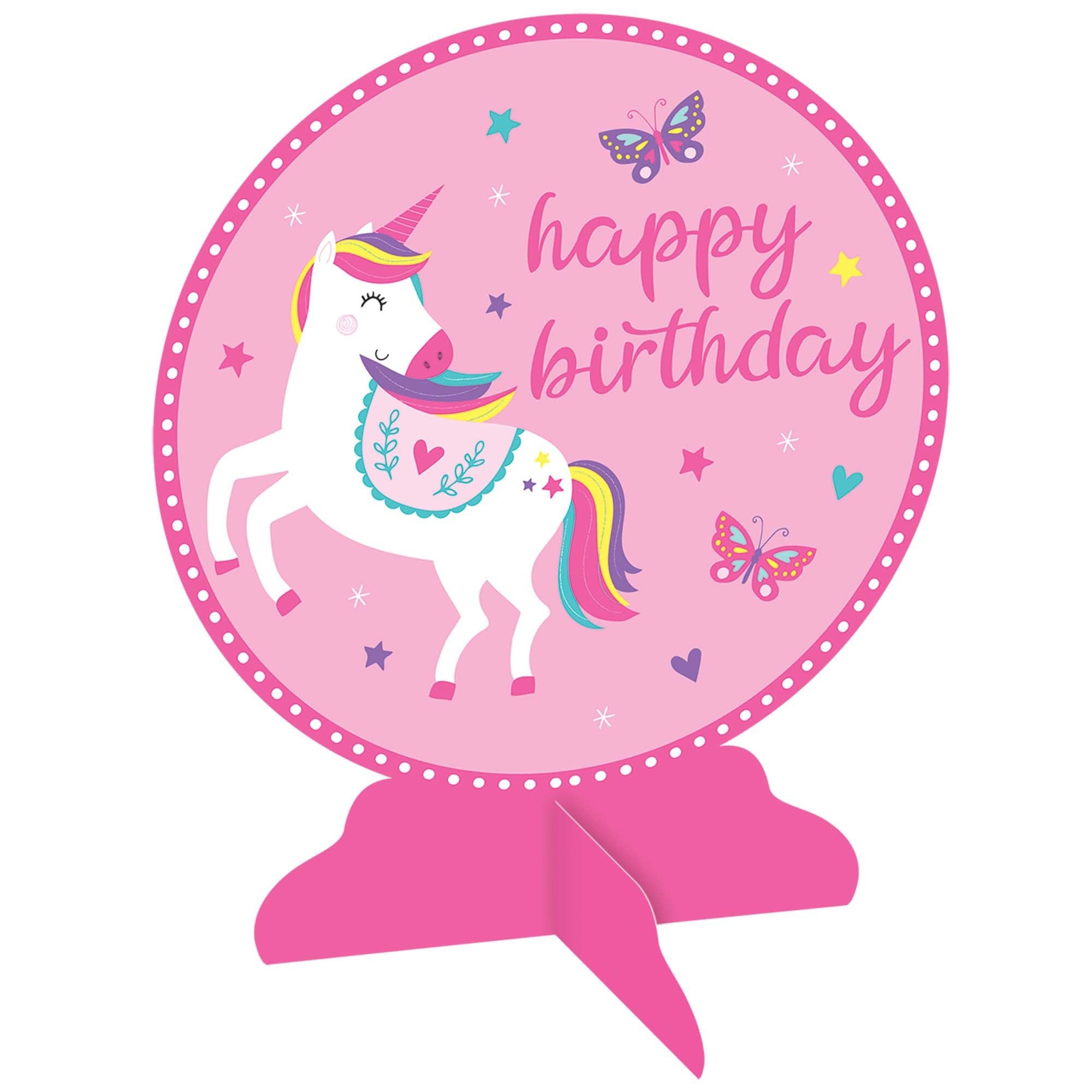 Amscan BIRTHDAY: JUVENILE Unicorn Birthday Table Centerpiece